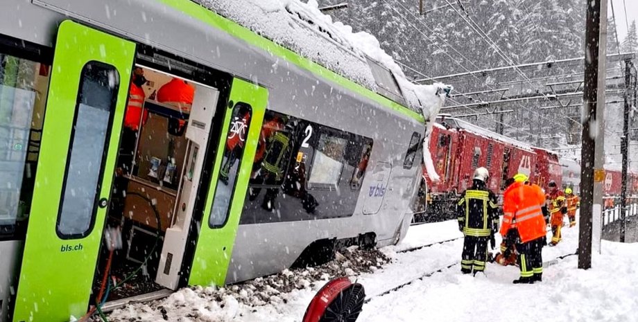 лавина швейцария поезд