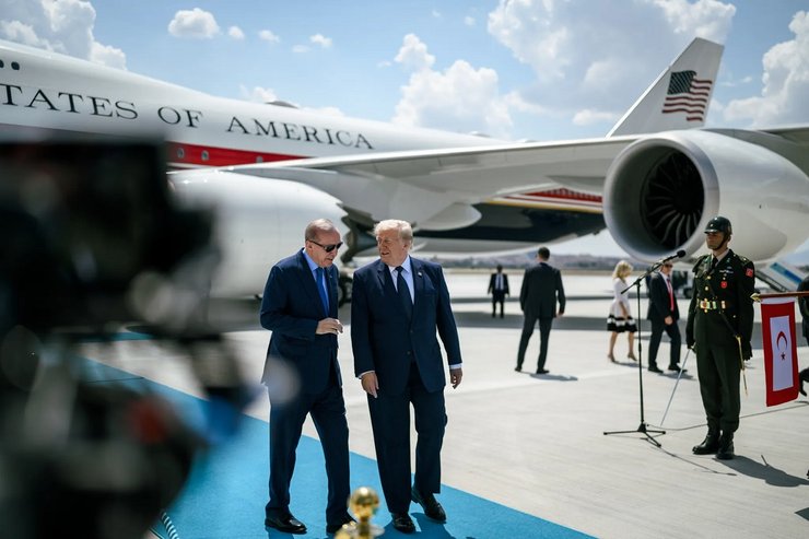 дональд трамп эрдоган саммит нато самолет борт номер один