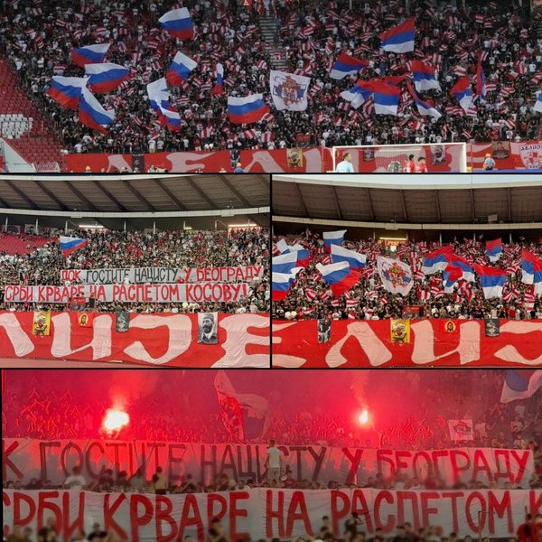 Баннеры болельщиков "Црвены Звезды"